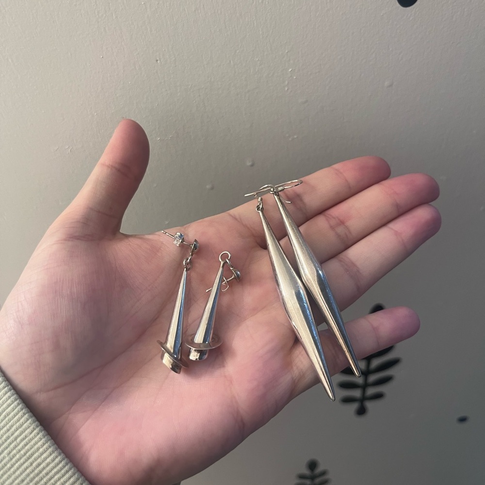 Vintage Silver Earrings Bundle